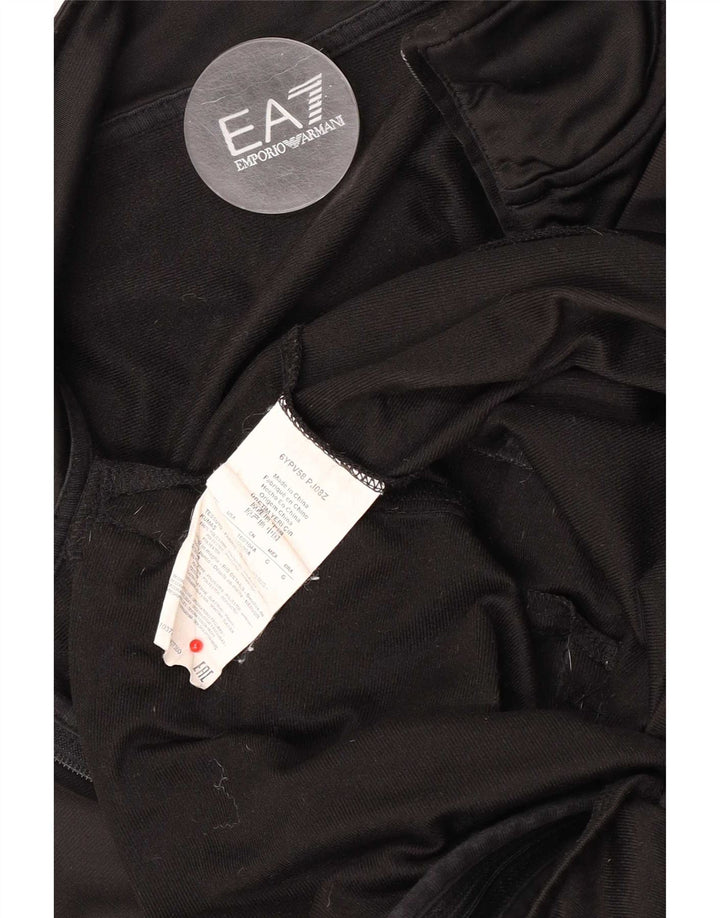 Emporio Armani Mens Graphic Tracksuit Top Jacket Large Black Polyester