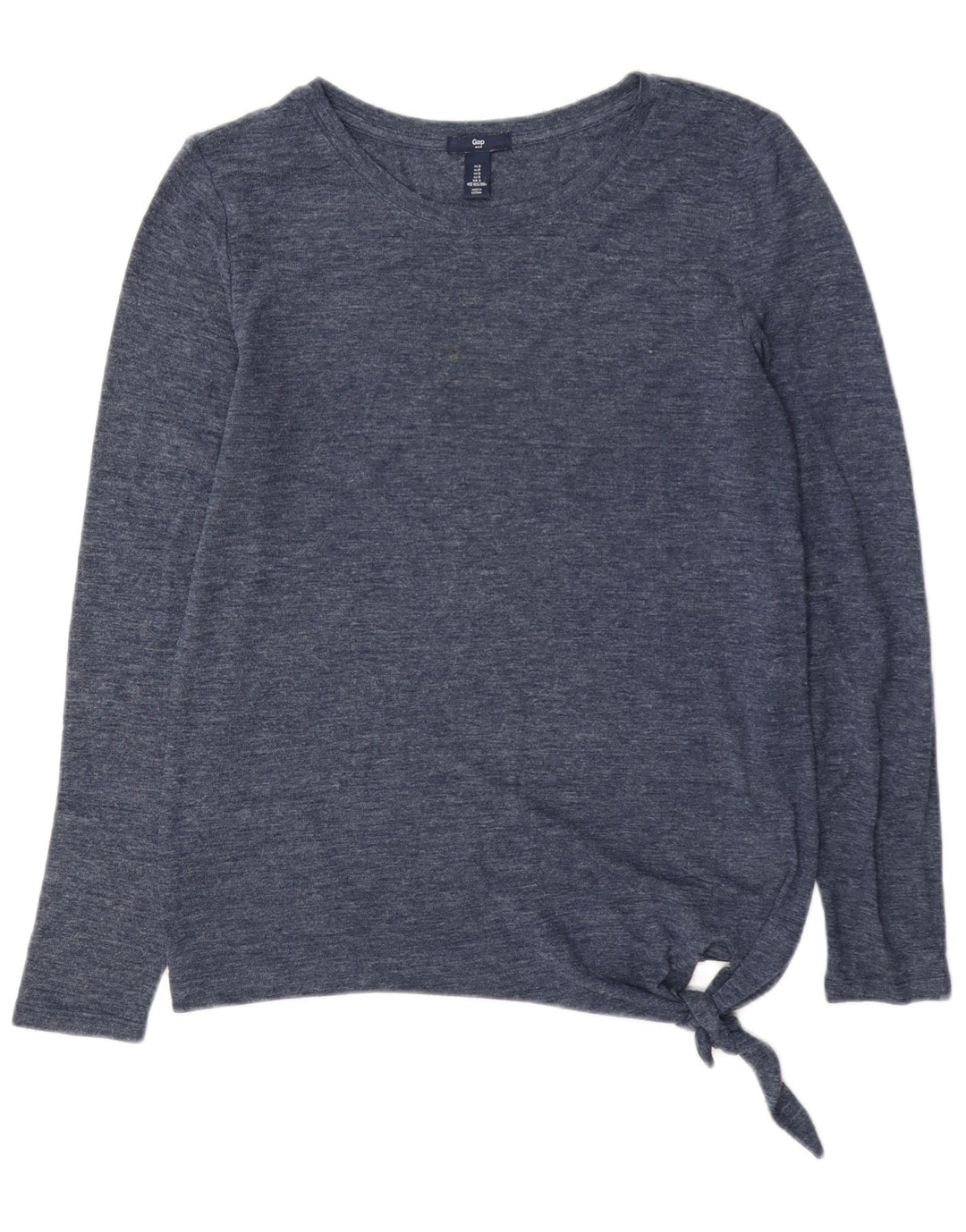 Gap Womens Oversized Top Long Sleeve UK 10 Small Navy Blue Polyester