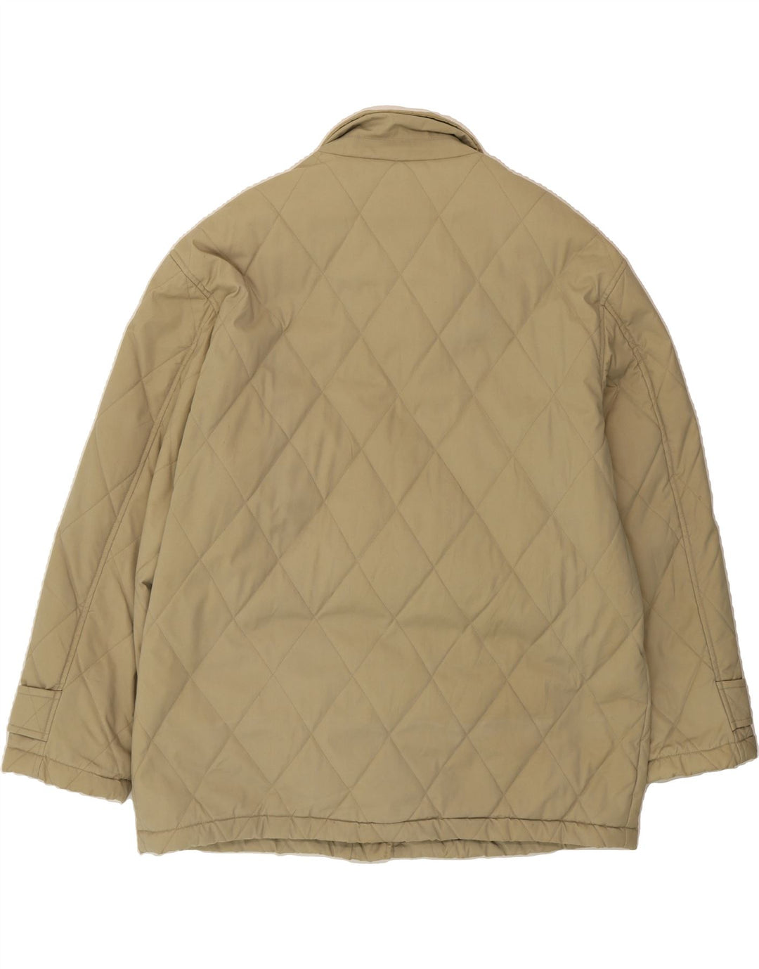 SEA BARRIER Mens Quilted Windbreaker Jacket UK 42 XL Beige Polyester Vintage Sea Barrier and Second-Hand Sea Barrier from Messina Hembry 