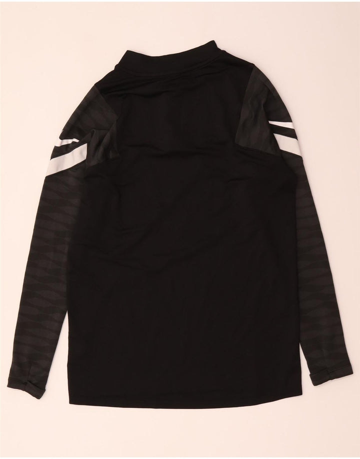 Męski dres Nike Dri Fit z zamkiem błyskawicznym na szyi i średnim czarnym kolorem