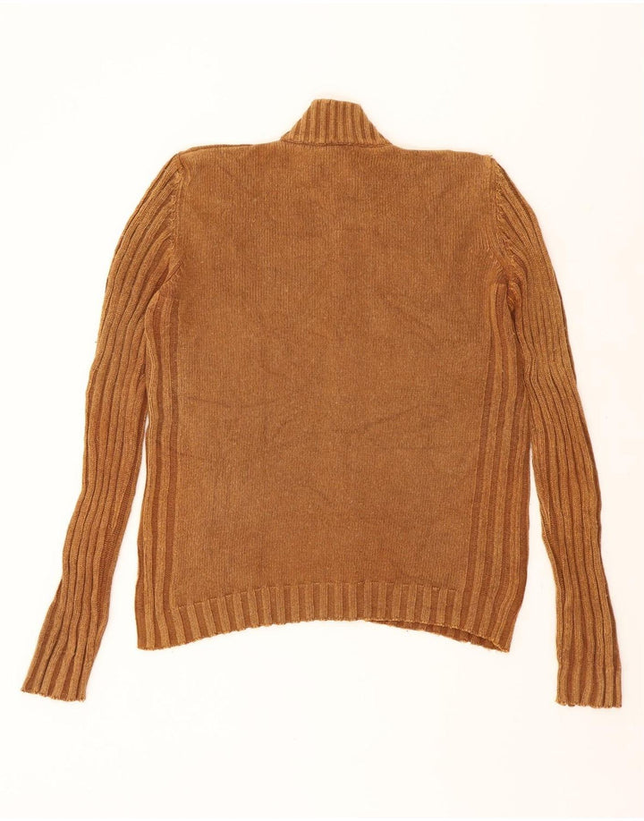 THINK PINK Womens Cardigan Sweater UK 16 Large Brown Vintage Think Pink and Second-Hand Think Pink from Messina Hembry 