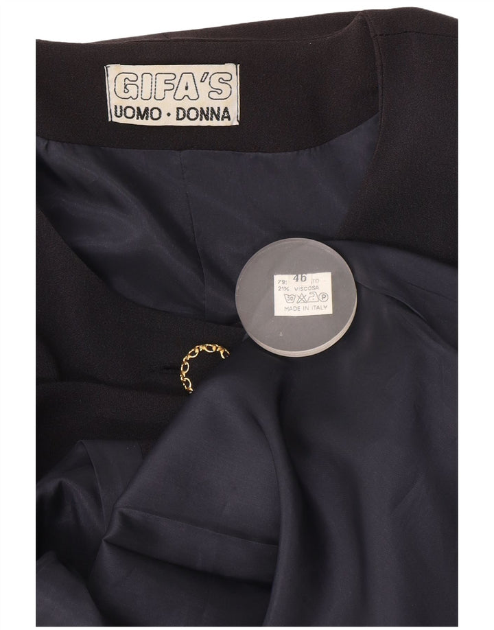 Vintage Γυναικείο Longline με 5 κουμπιά σακάκι IT 46 Large Navy Blue