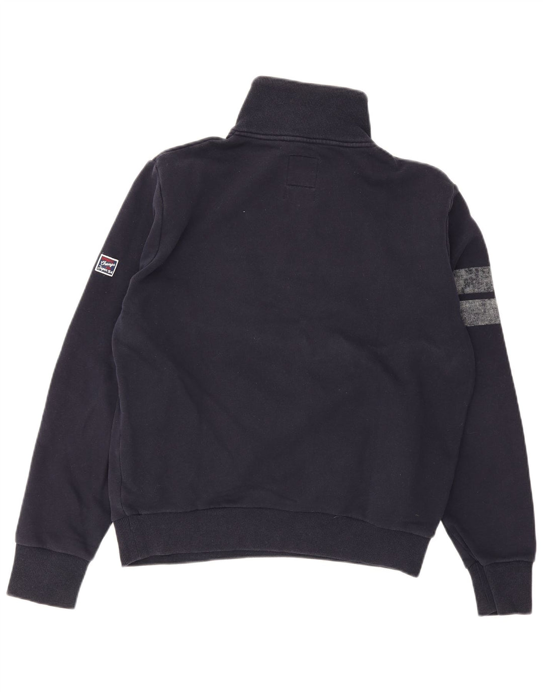 Superdry grafisk sweatshirt til mænd, stor marineblå farveblok