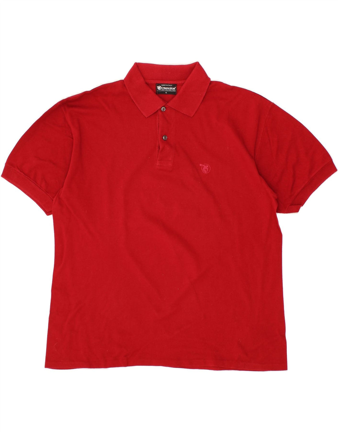 GYMNASIUM Mens Polo Shirt XL Red Vintage Gymnasium and Second-Hand Gymnasium from Messina Hembry 