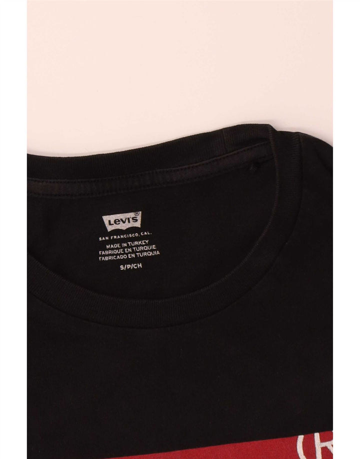 T-shirt grafica da uomo Levi's Top piccola in cotone nero