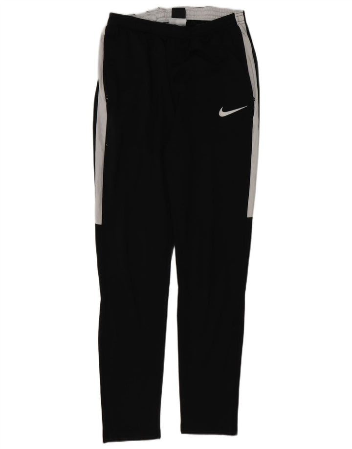 Pantaloni da tuta Nike da uomo in poliestere color block medio nero