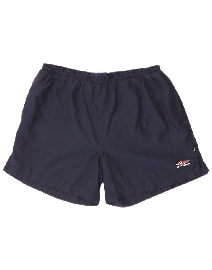 Umbro Mens Swimming Shorts Large  Navy Blue Polyester