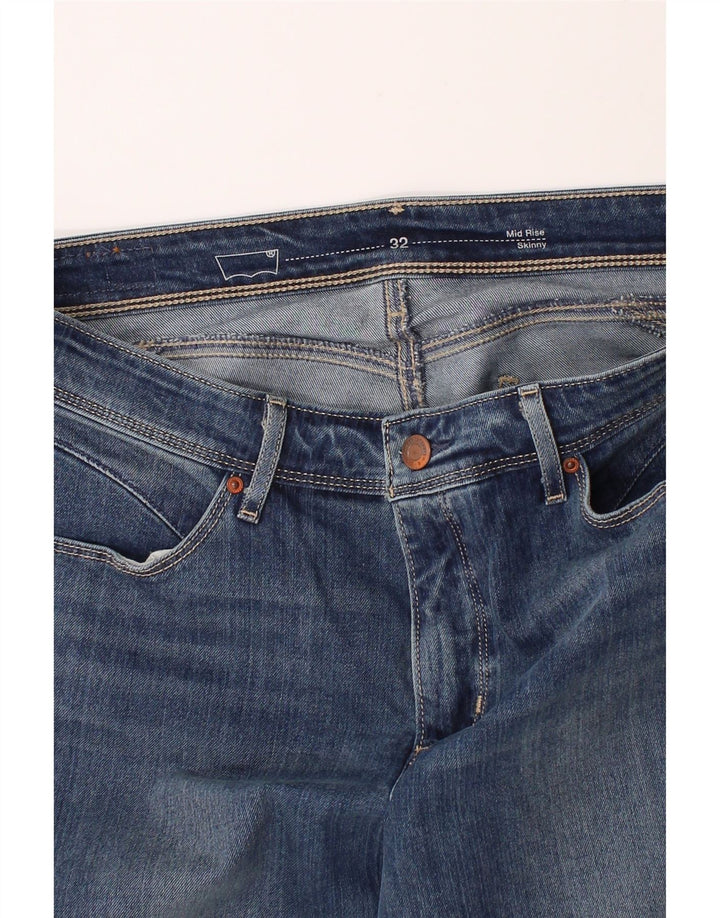 LEVI'S Womens Mid Rise Skinny Jeans  W32 L28 Blue Vintage Levi's and Second-Hand Levi's from Messina Hembry 