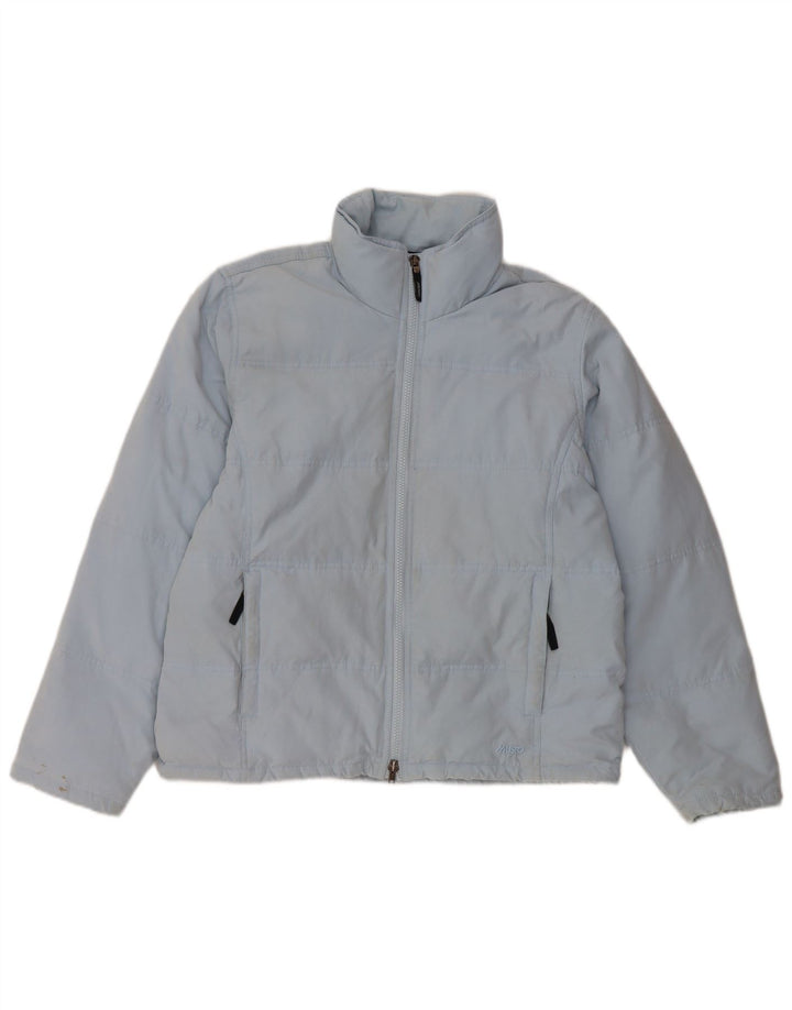 MUSTO Damen Wattierte Jacke UK 14 Großes blaues Nylon