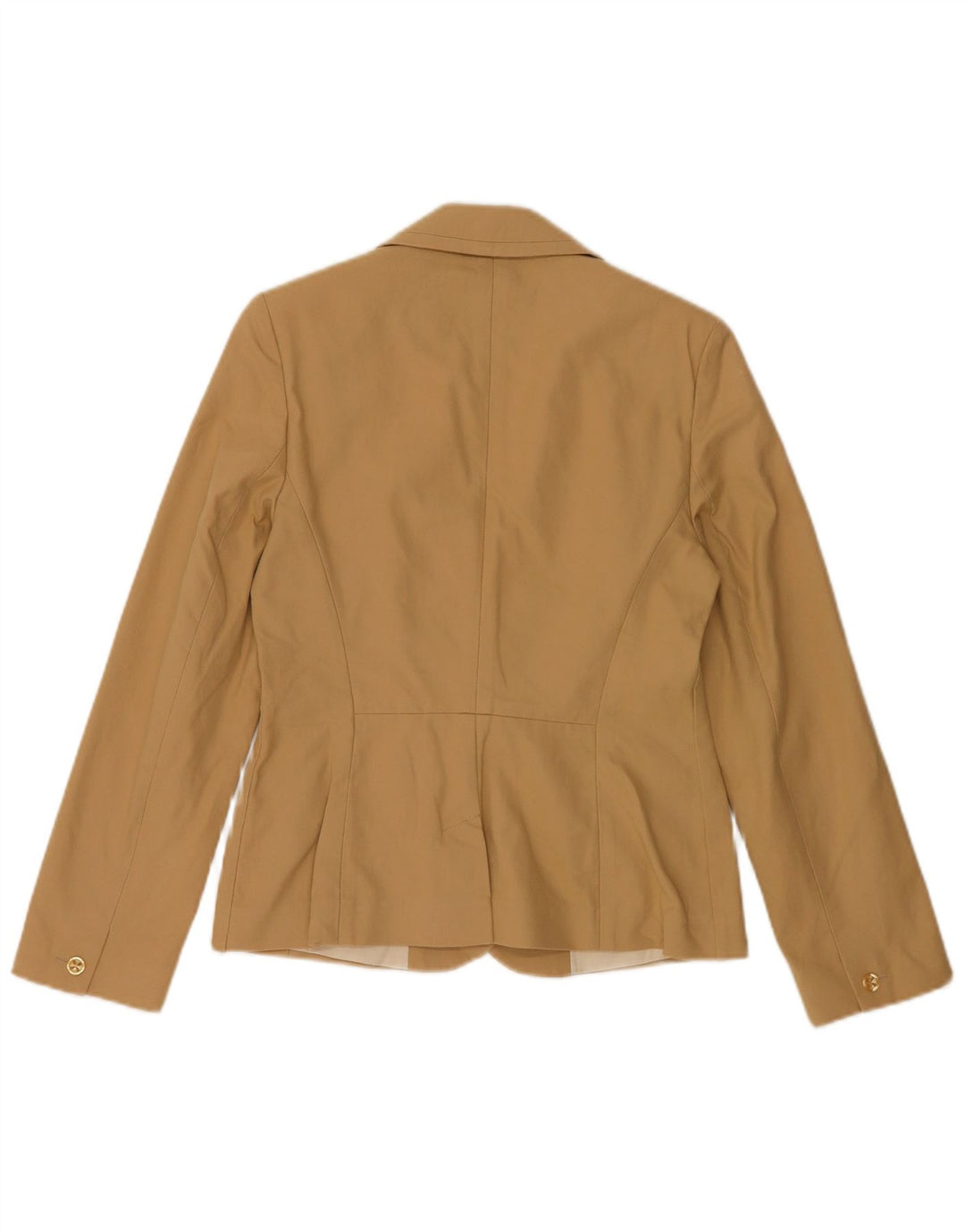 Giacca blazer a 1 bottone da donna Oasis UK 10 piccola in cotone beige