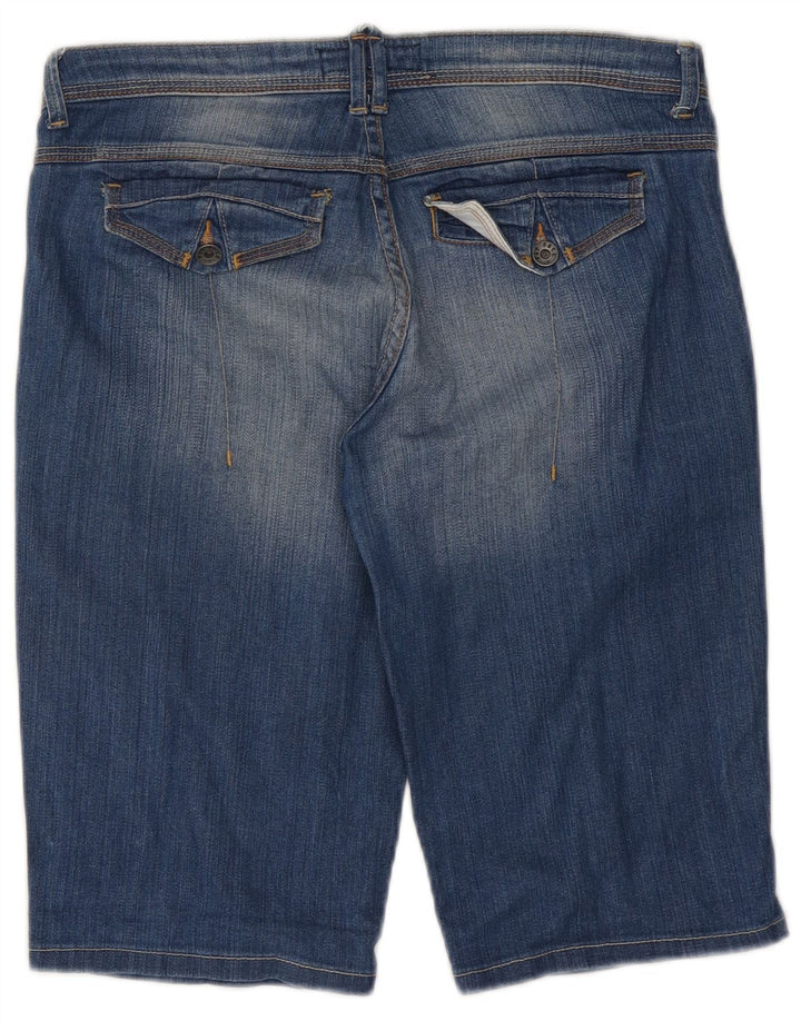 Fat Face Womens Denim Shorts UK 12 Medium W32 Blue Cotton