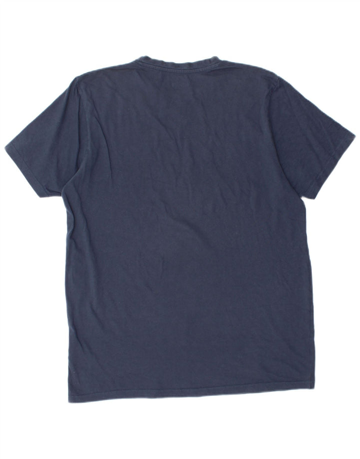 Ellesse Mens Graphic T-Shirt Top Large Navy Blue Cotton