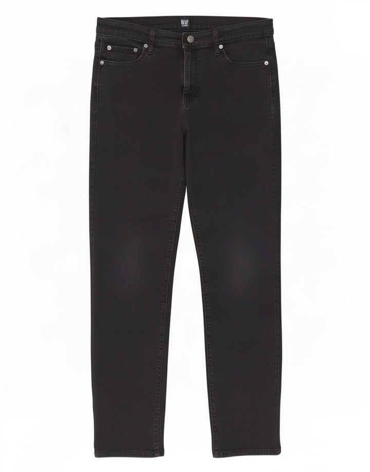 Gap Womens Straight Jeans W31 L30 Black Cotton