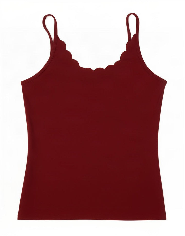 Ellesse Top Cami para mujer UK 42 Poliamida granate mediano