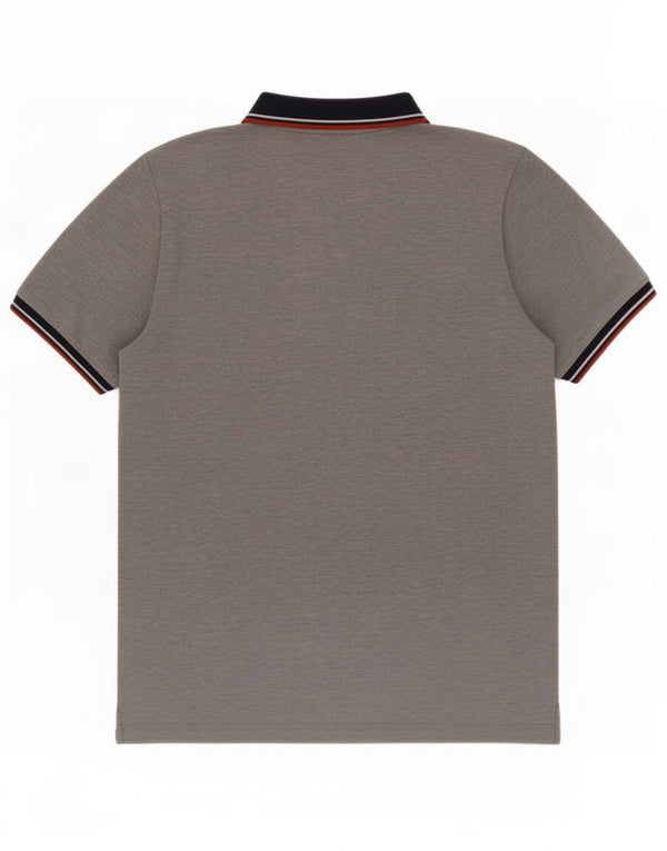 Adidas Mens Clima 365 Polo Shirt Medium Grey Colourblock Cotton