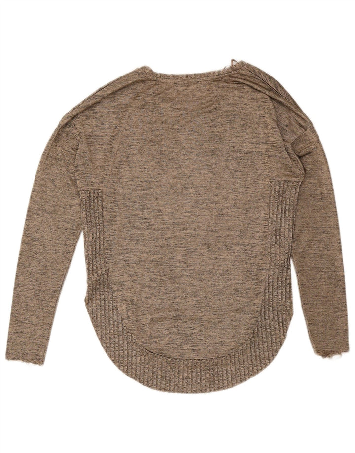 Maglione Girocollo Da Donna ZARA UK 10 Piccolo Grigio