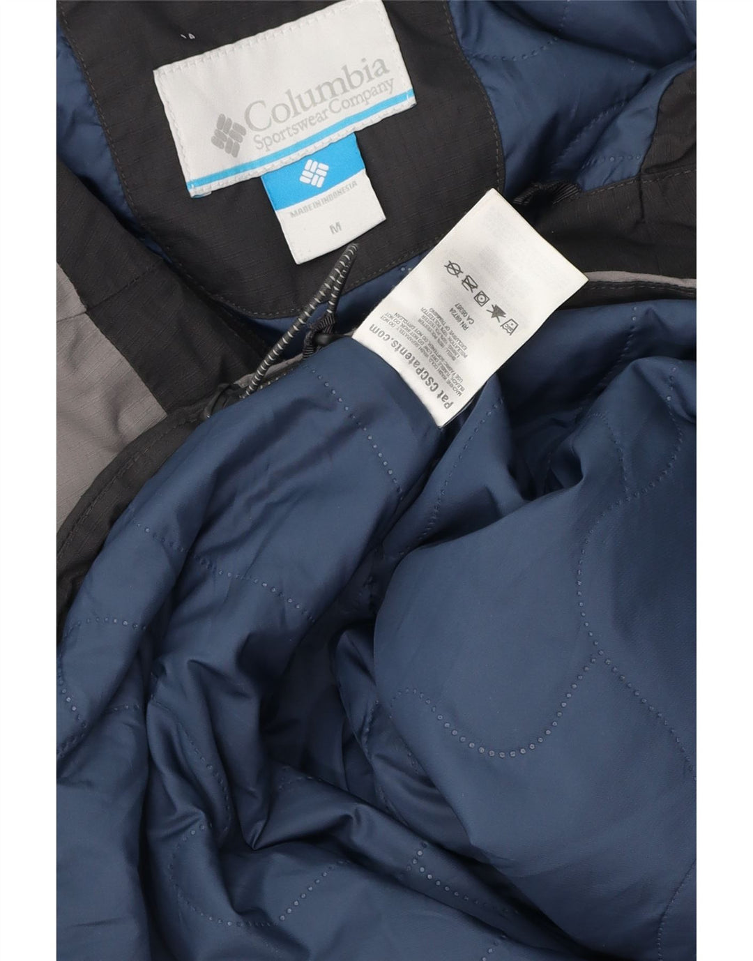 Columbia Mens Hooded Windbreaker Jacket UK 38 Medium Grey Colourblock