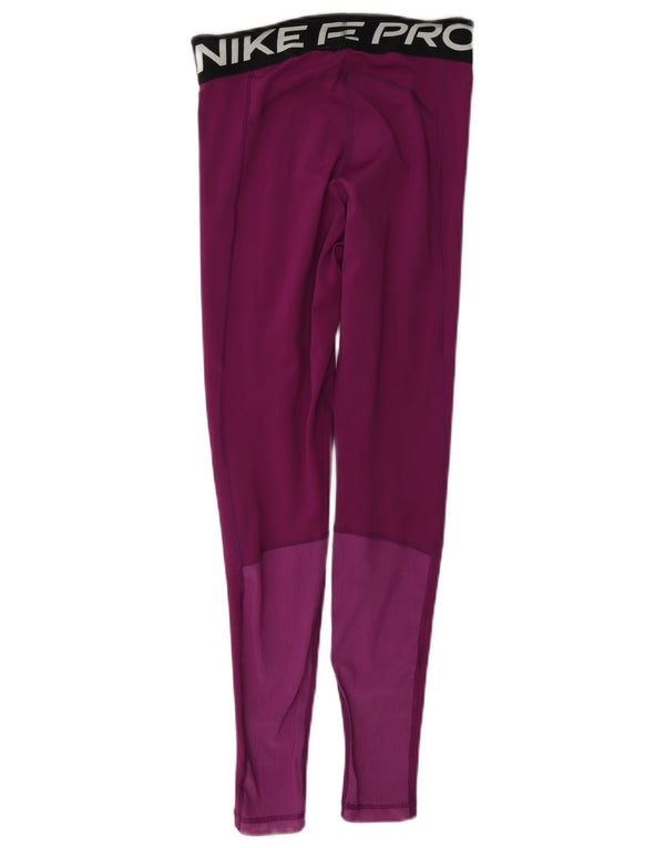 Nike Leggings gráficos para mujer UK 8 Small Púrpura Colorblock