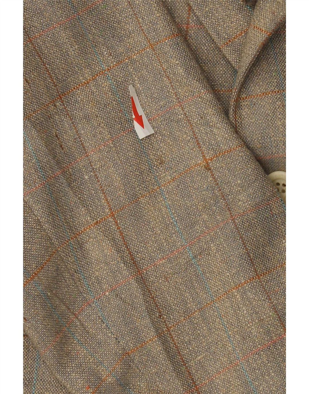 Oakmont Mens 2 Button Blazer Jacket Size 39 Medium Brown Check