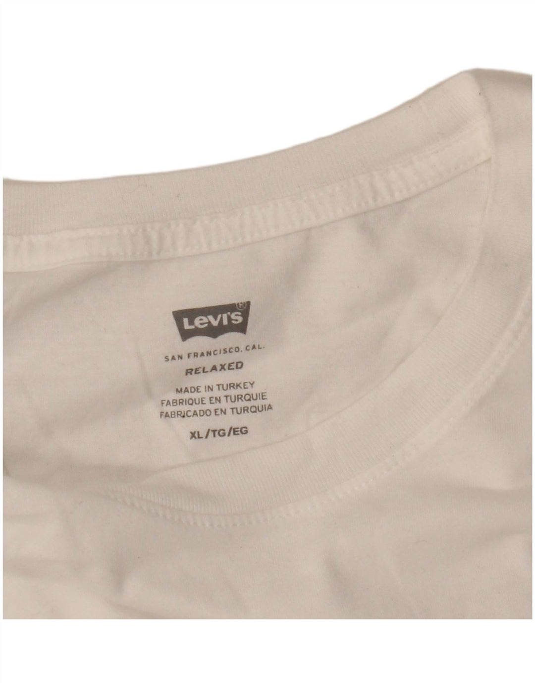 Levi's Mens Relaxed Fit Graphic T-Shirt Top XL White