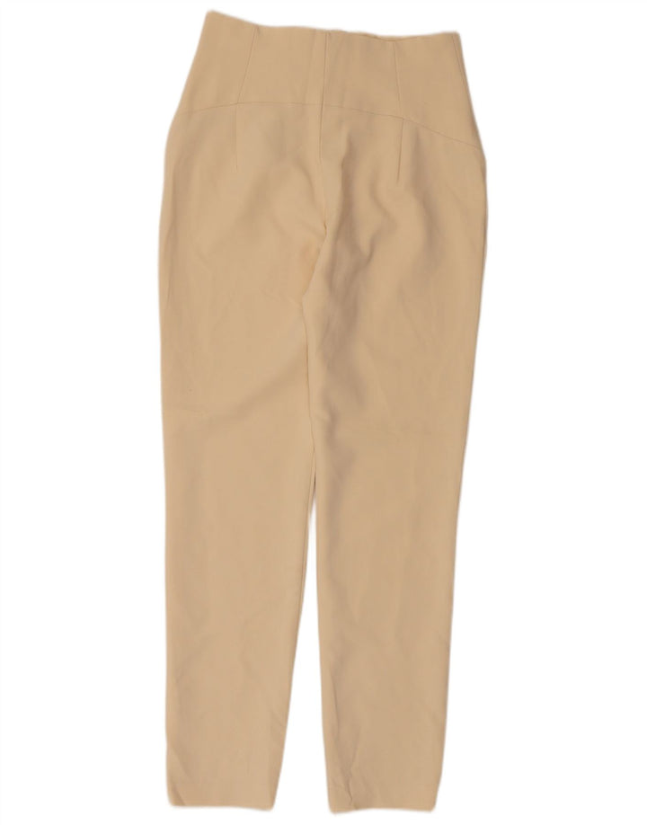 Zara Womens Skinny Trousers Small W26 L28 Beige Polyester