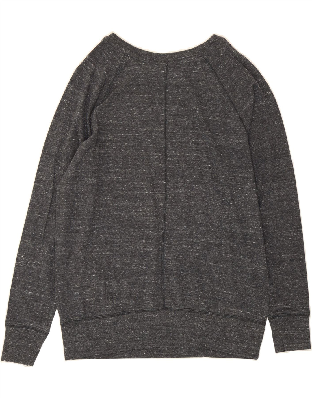 NIKE Womens Oversized Sweatshirt Jumper UK 16 Large Grey Flecked Cotton Vintage Nike and Second-Hand Nike from Messina Hembry 
