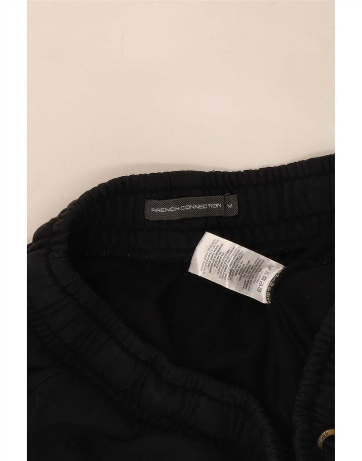 French Connection Mens Sport Shorts Medium Black Cotton