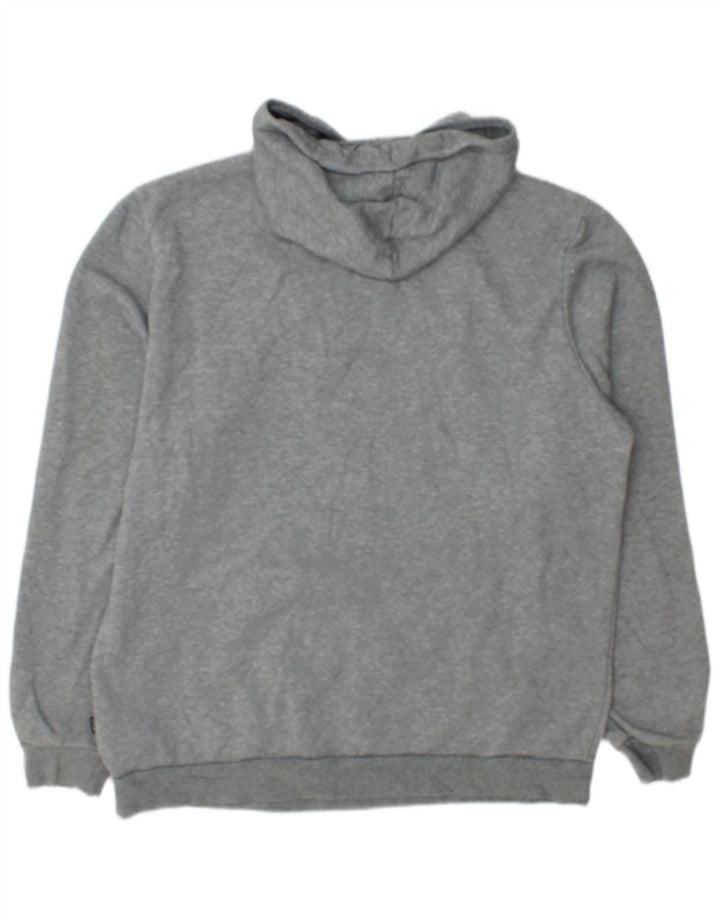 Puma Mens Graphic Hoodie Jumper Large Grey Cotton