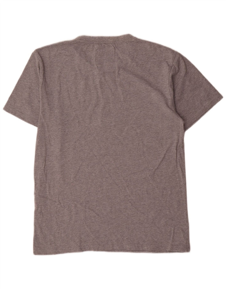 Champion Mens Graphic T-Shirt Top Large Grey Cotton