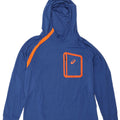 Asics Mens Hooded Top Long Sleeve XL Blue Polyester