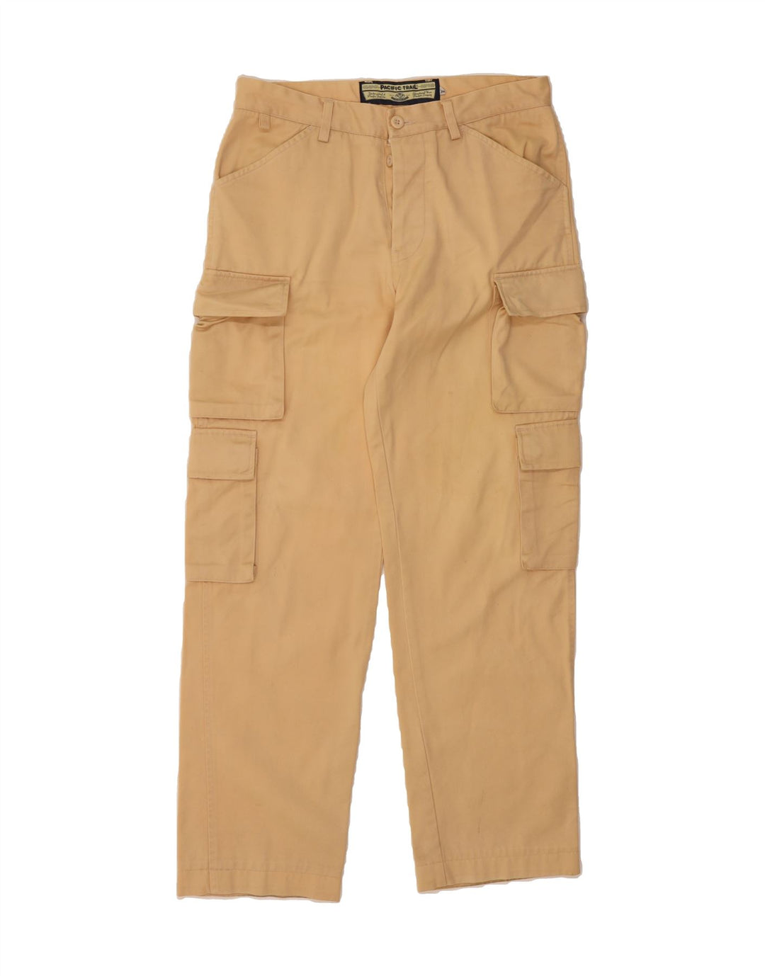 PACIFIC TRAIL Mens Straight Cargo Trousers W32 L31 Beige Cotton Vintage Pacific Trail and Second-Hand Pacific Trail from Messina Hembry 