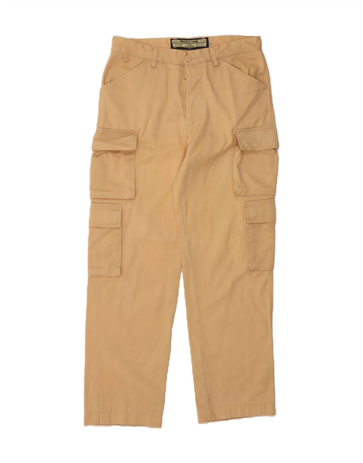 PACIFIC TRAIL Mens Straight Cargo Trousers W32 L31 Beige Cotton Vintage Pacific Trail and Second-Hand Pacific Trail from Messina Hembry 