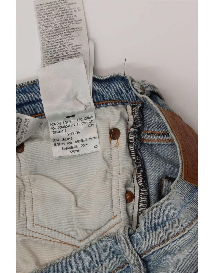 Levi's Mens 511 Slim Jeans W33 L30 Blue Cotton