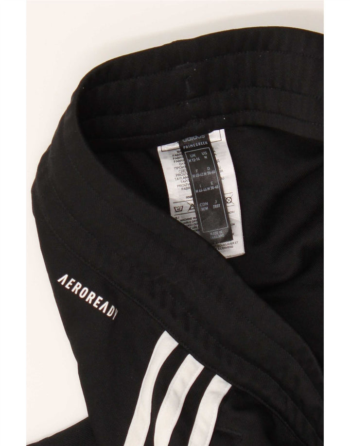 Adidas Womens Aeroready Tracksuit Trousers UK 14 Medium Black Polyester