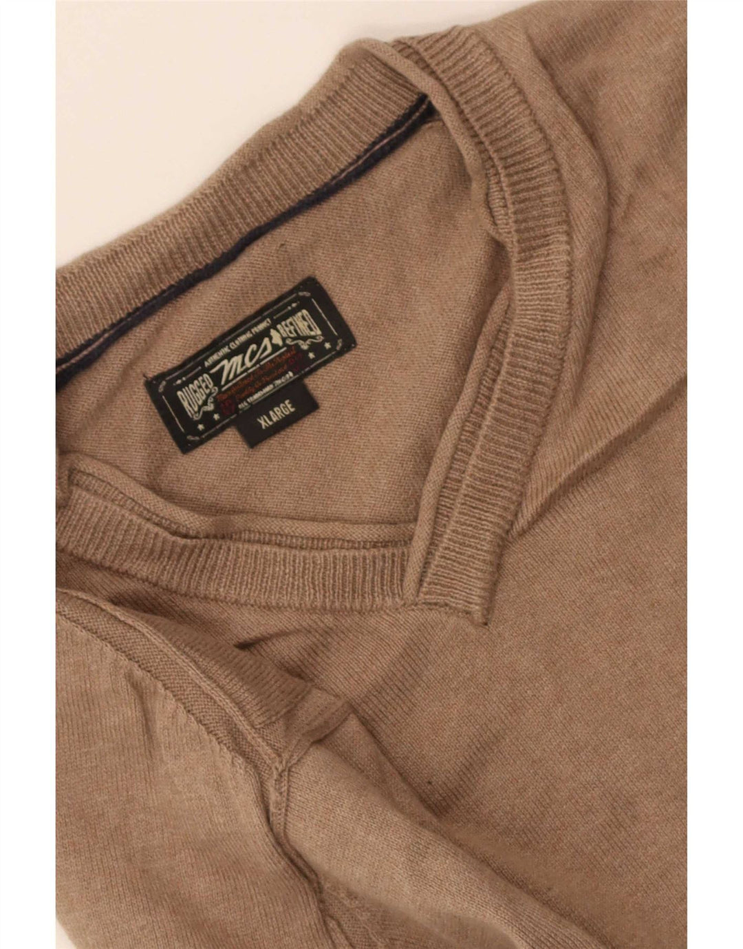 Marlboro Classics Herre V-hals sweater XL Beige