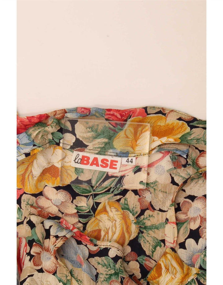 Vintage Womens Playsuit IT 44 Medium Multicoloured Floral