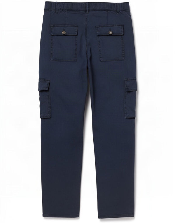 Marks & Spencer Pantaloni cargo cu talie înaltă pentru femei UK 14 Large W34 L28 Bleumarin B