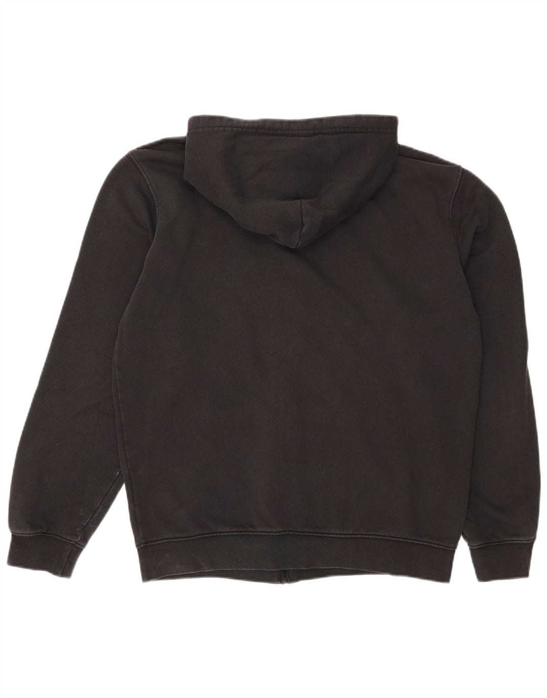 Champion Mens Zip Hoodie Sweater Large Black Cotton