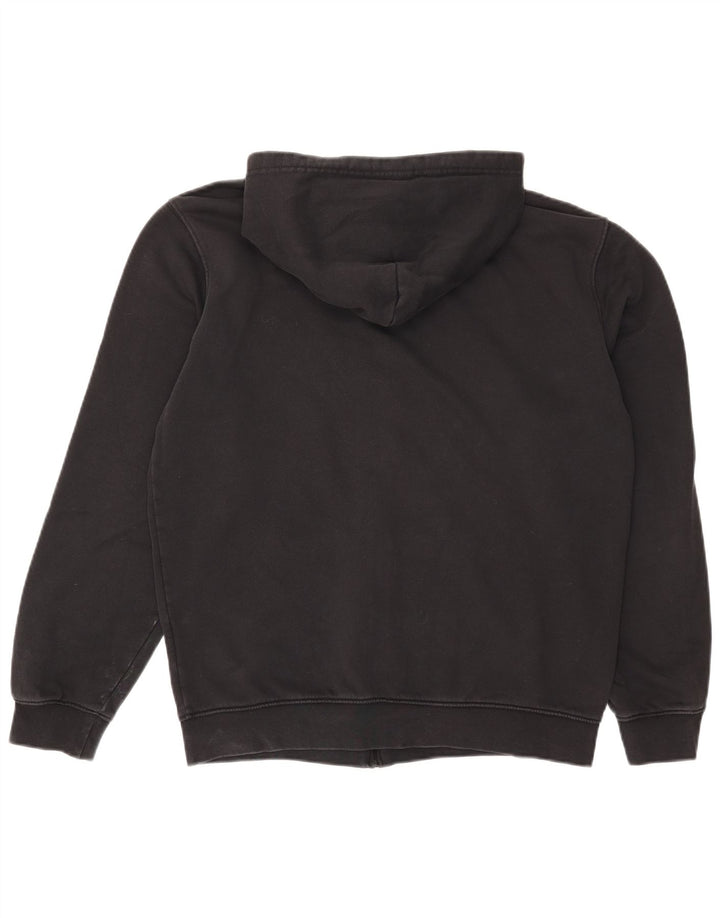 Champion Mens Zip Hoodie Sweater Large Black Cotton