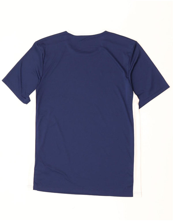 T-shirt Adidas Aeroready da uomo, grande, in poliestere color block blu navy