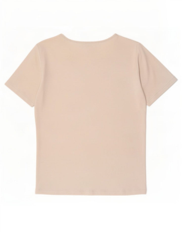 Cos Mens T-Shirt Top Medium Off White Cotton