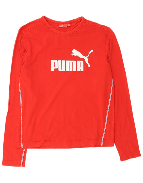 Puma Herren Graphic Top Langarm Small Rot