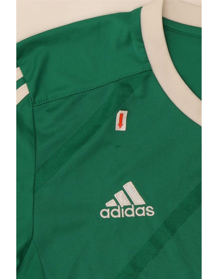 Adidas Herre Top Langærmet Lille Grøn Stribet Polyester