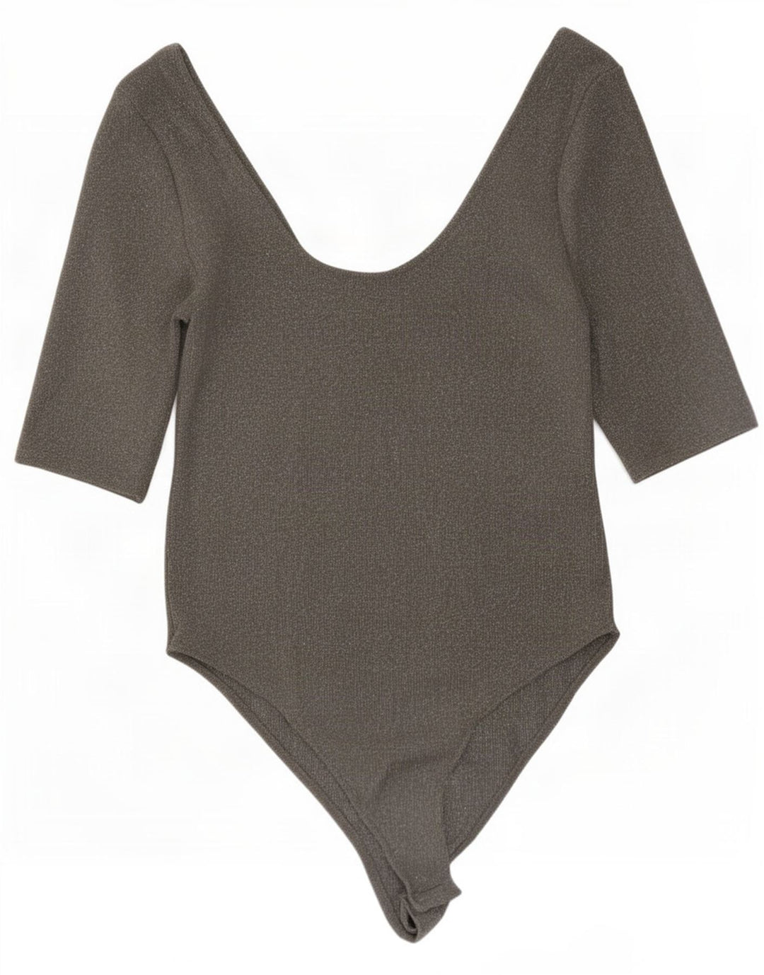 Zara Womens Bodysuit UK 14 Large Grå Elastan