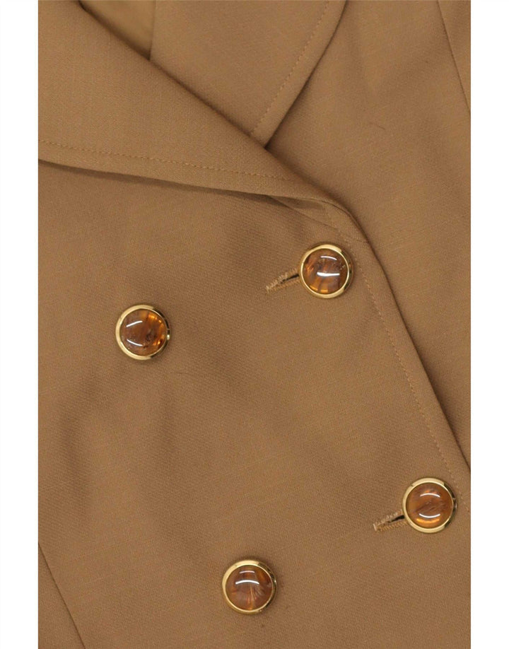 Vintage Womens Double Breasted 2 Piece Skirt Set IT 44 Medium W30 Brown