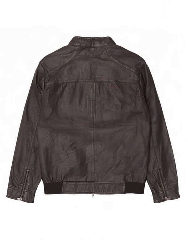 Liu Jo Herren Lederjacke UK 42 XL Schwarz