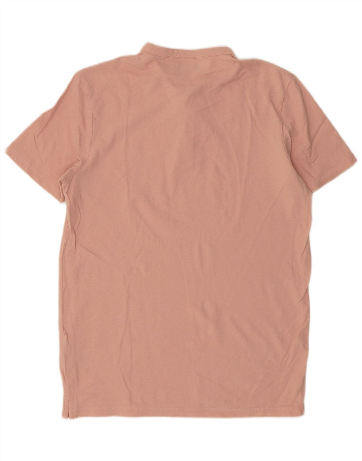JACK & JONES Mens Premium Polo Shirt Medium Pink Cotton