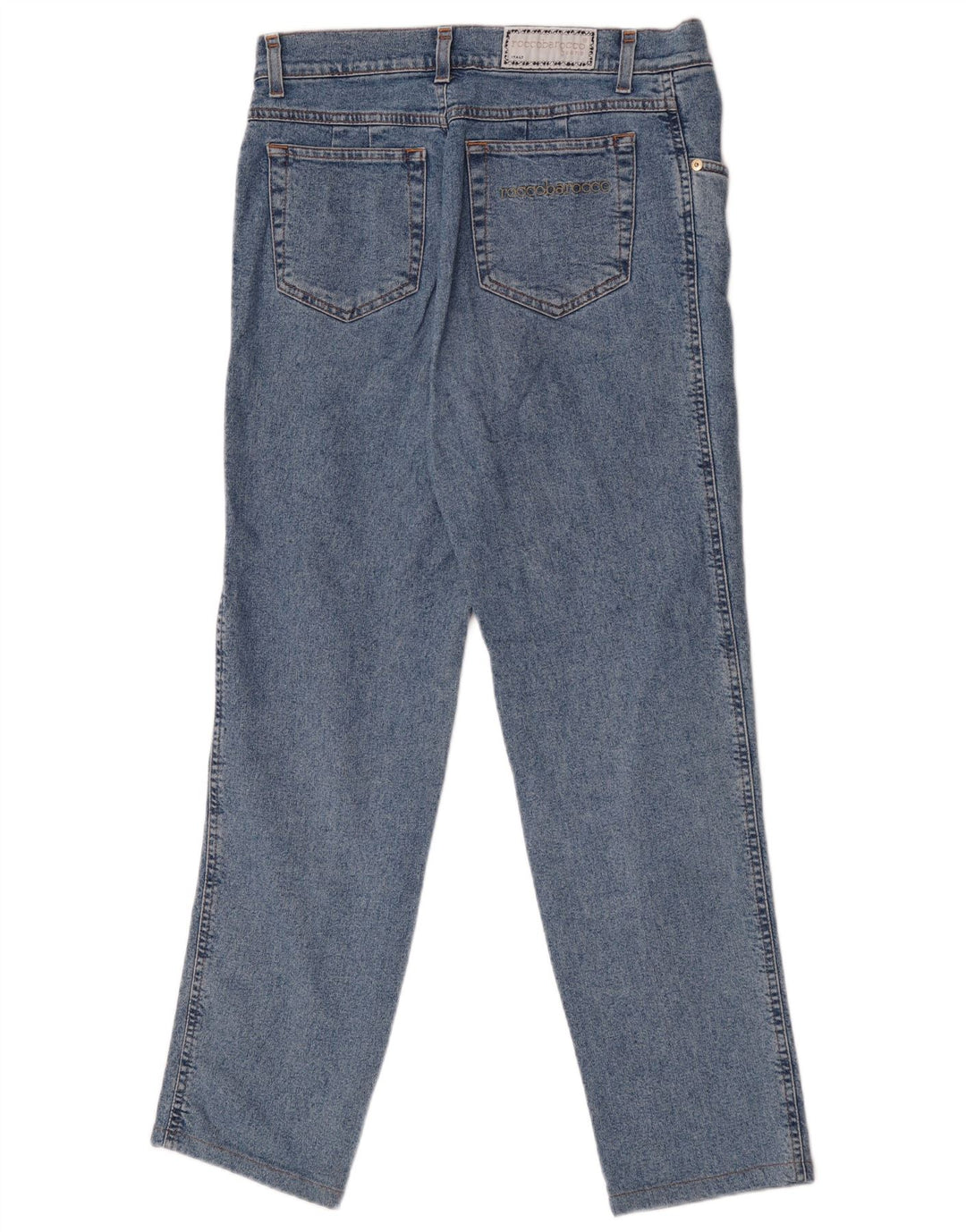 Roccobarocco Damen Straight Jeans W34 L29 Blau