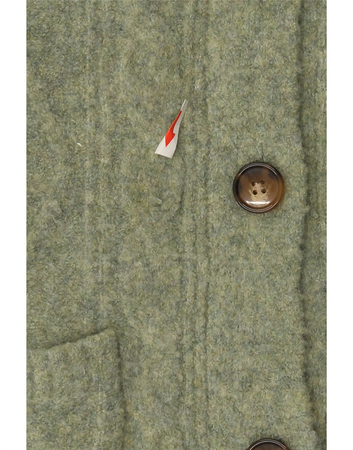 Marks & Spencer Womens Longline Cardigan Sweater UK 10 Small Green