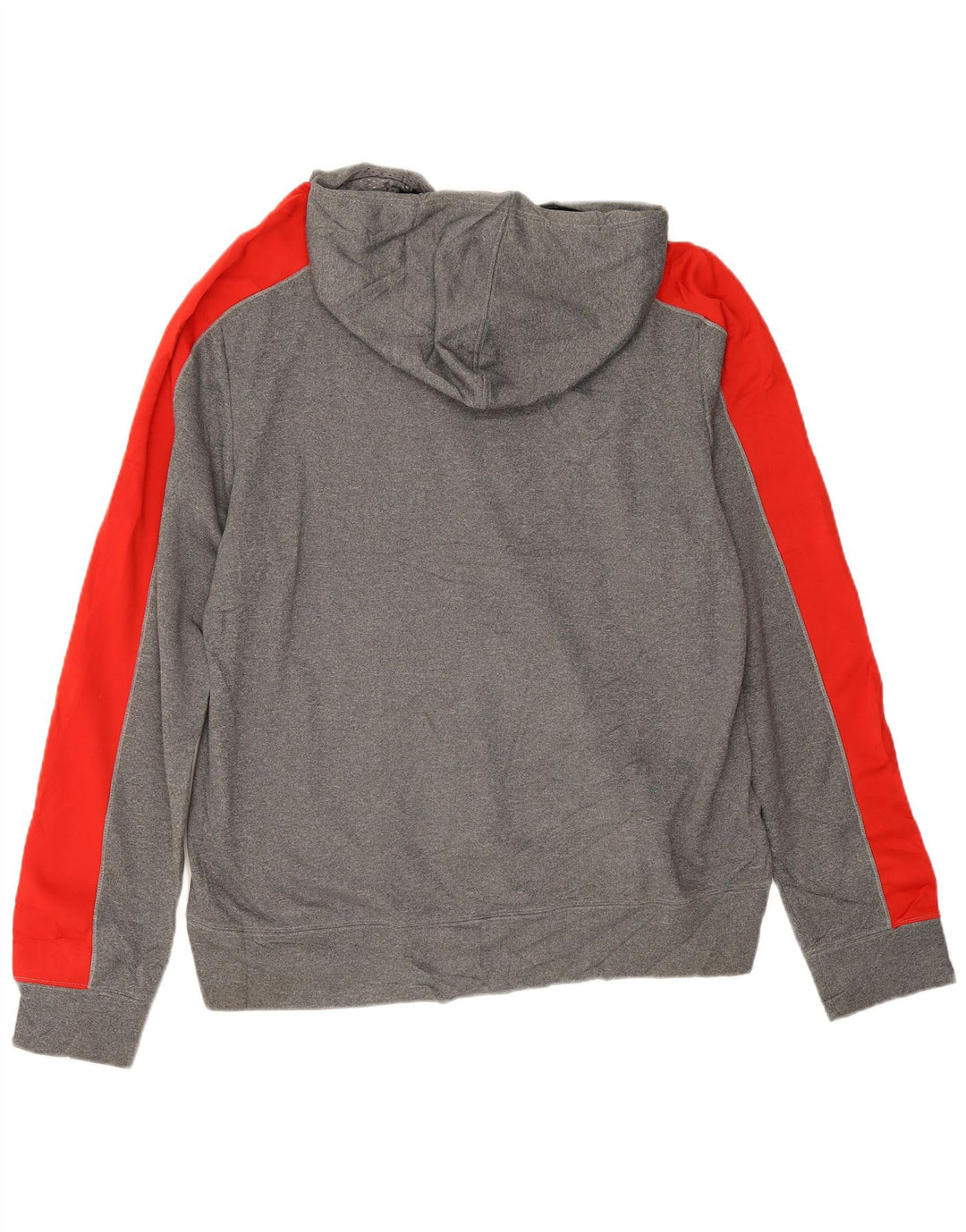 Fila Mens Graphic Hoodie Jumper 2XL Grey Colourblock Polyester